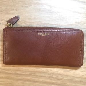 Coach Leather Zip Wallet